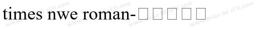 times nwe roman字体转换